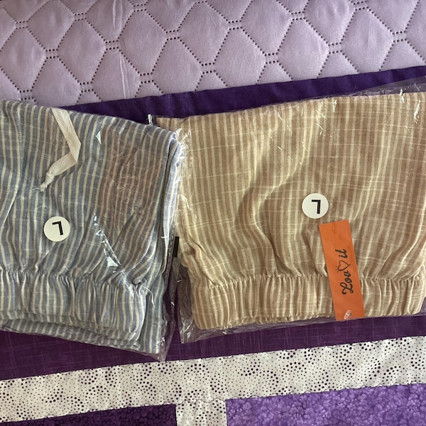 Striped Long Sleeve Cardigan Shorts Sleepwear Set
