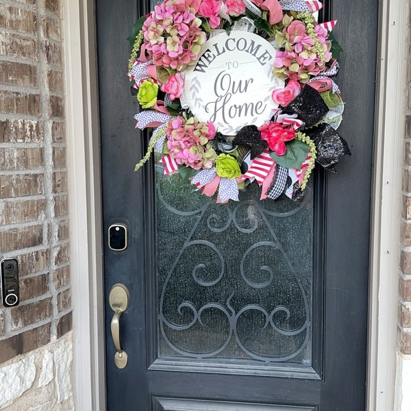 Snowman Christmas Whimsical Wreath, Snowman Door Hanger, Whimisical