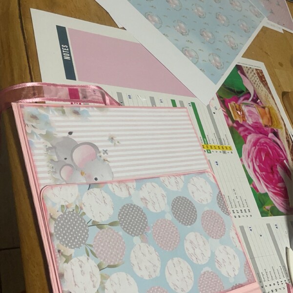 Light Pink Floral Wedding Digital Paper Set Eucalyptus Peonies White ...