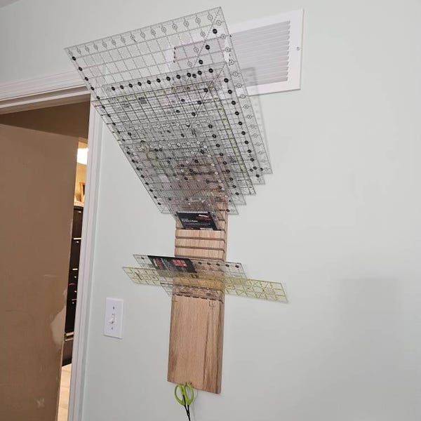 Ruler Holder Vertical Wall Mount - Etsy