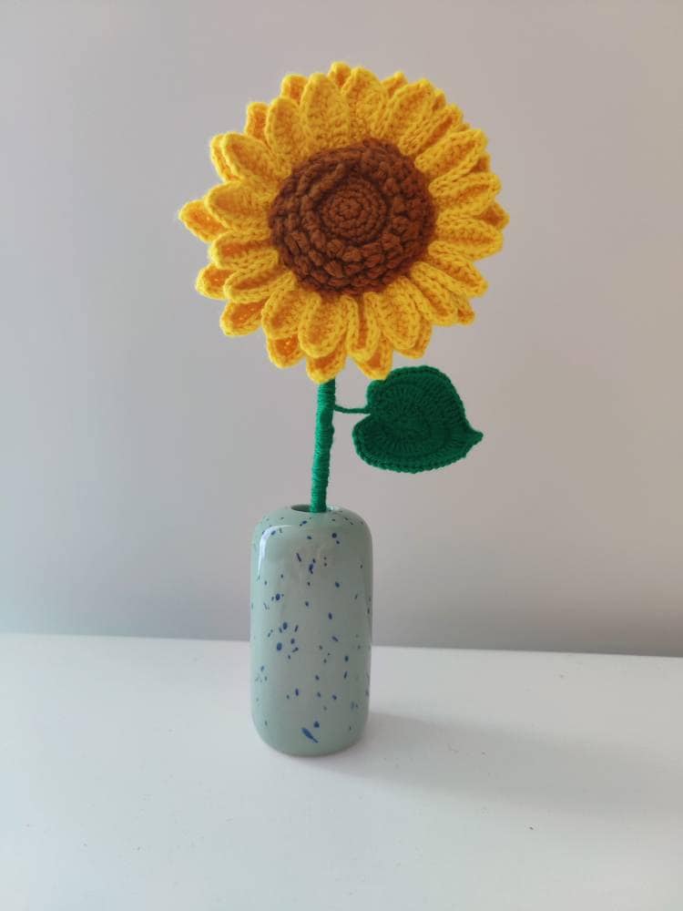 Sunflower Crochet Pattern, Crochet Flower Bouquet Pattern, Crochet Flower Pattern, Wedding Flower