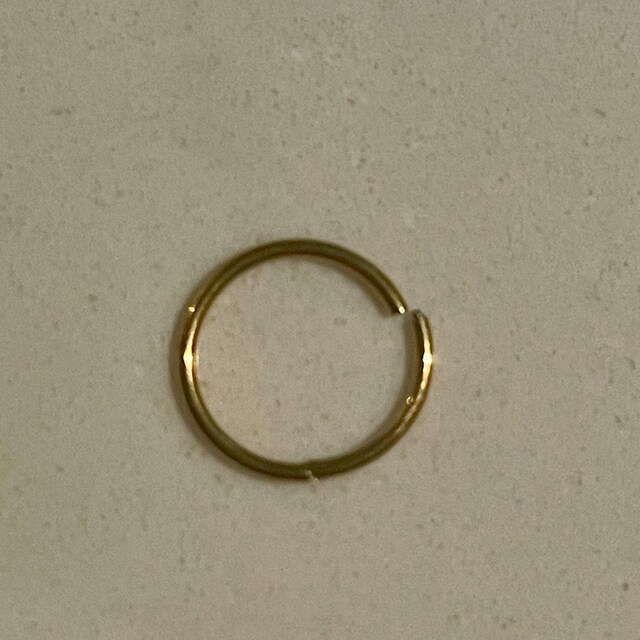20g 18g 16g Plain Basic 316L Surgical Steel Gold Hoop Clicker - Etsy