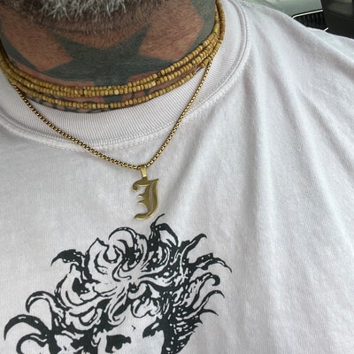 thumbnail image 2 of Pick Your Number! Gold/White/Black Braided Tornado Necklace – Baseball Softball 2 of 4
