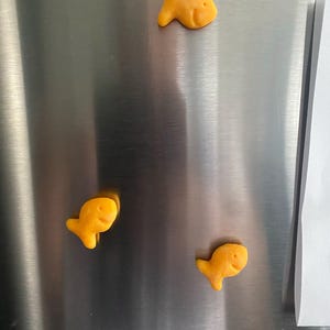 Holdfish Fridge Magnets Set of 6 Pcs, Goldfish Crackers Lovers Gift Idea