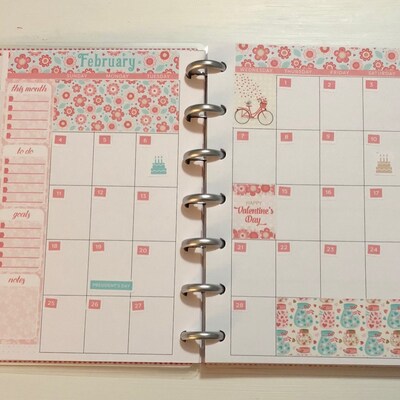February Mini Happy Planner February Monthly Kit Mambi - Etsy