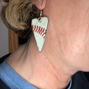 Leather Baseball Keychain, Used Baseball Leather Rectangle or Round Key Chain, Backpack Charm ...