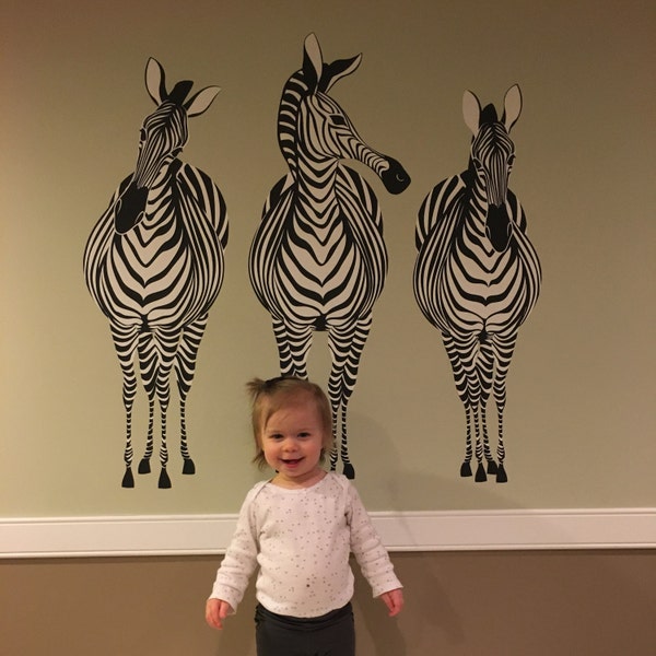 Zebra Wall Sticker Decals for Home Decoration (stk1029) - Etsy