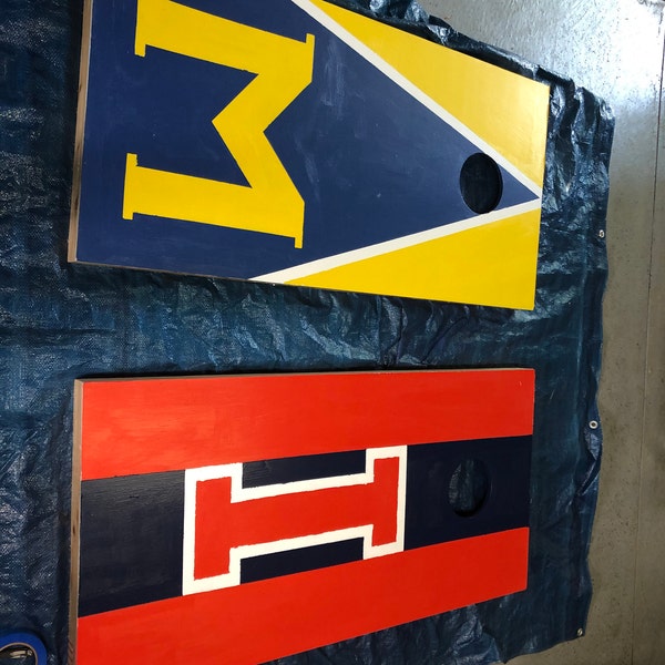 Tailgating Pros Regulation Cornhole Boards Set With LED Lights - 4'x2' Boards, 8 Bean Bags, Carrying Cases