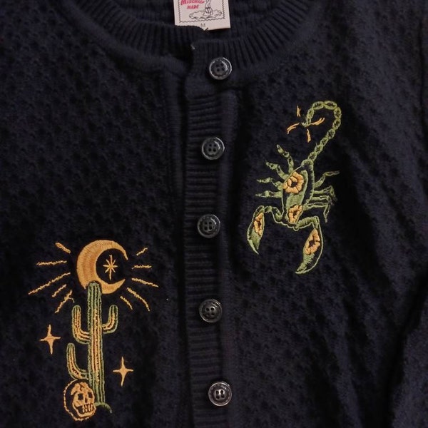 Vintage Scorpion Knit Cardigan / 5–6