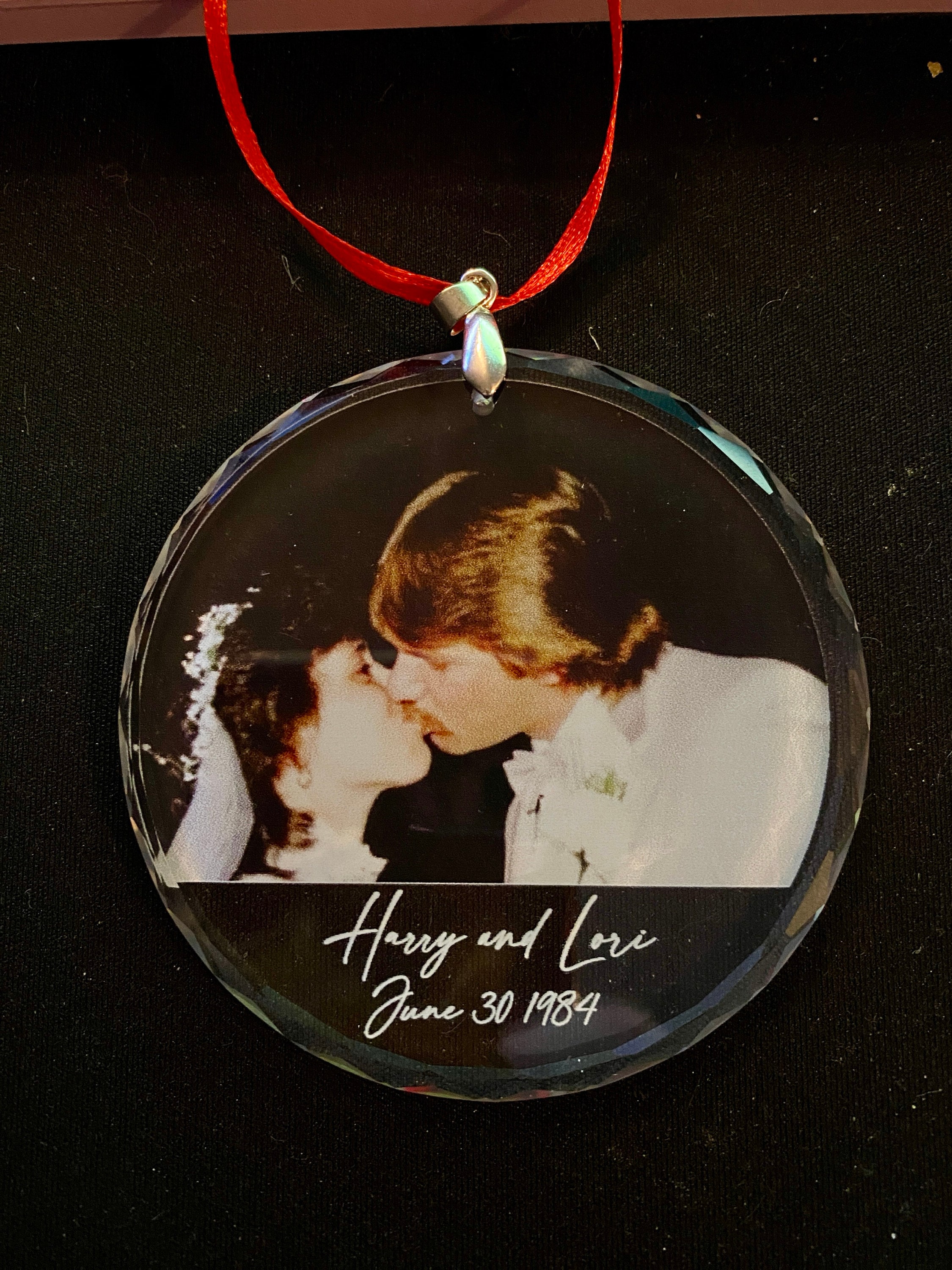 Personalized Photo Ornament, Custom Picture Ornament, Couple Ornament, Couples Gifts, Unique Ornament, Glass Ornament, Keepsake Ornament