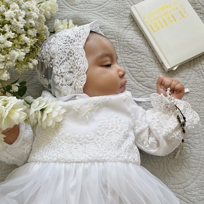 Christening Gown Baptism Dress Baptism Gown Baby Blessing Dress