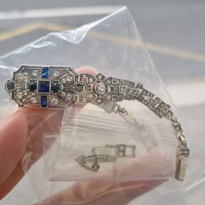 Boucles D'oreilles Dorées Vieillies Art Déco Feuille Avec CZ Blanc - Dormeuses, Neuf Sans Emballage