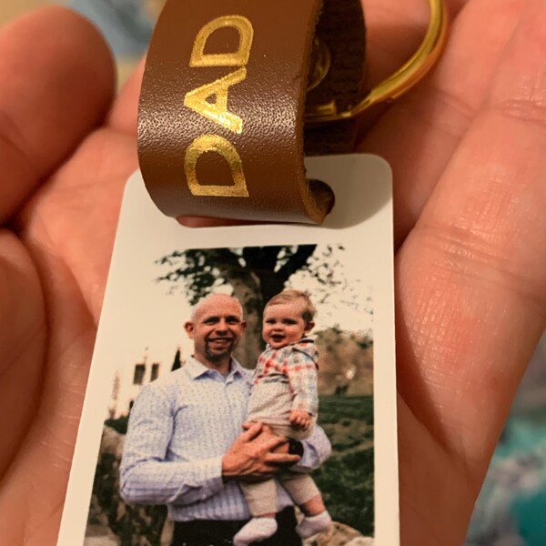 Custom Keychain With Picture Personalised Engraved Photo Keyring - Custom Gift For Dad, Mum, Birthday, Fathers Day Fathers Day Gifts For Dad - Foto 7