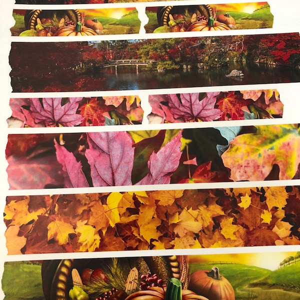 Digital Autumn Printable Washi Tape, Fall Digital Washi Tape, Fall ...