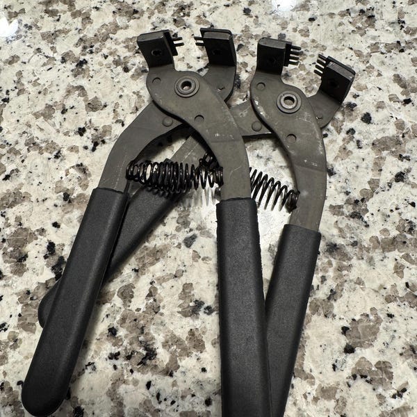 Leather Craft Hole Punch Diamond Pricking Iron Set Prongs Punches Hole ...