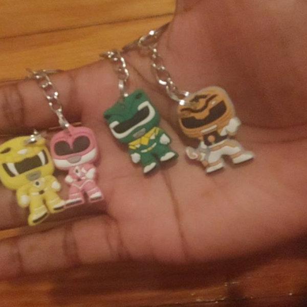 Power Rangers Keyrings/keychains | Cartoon Cute Emo Kids Goth Fun Jake ...