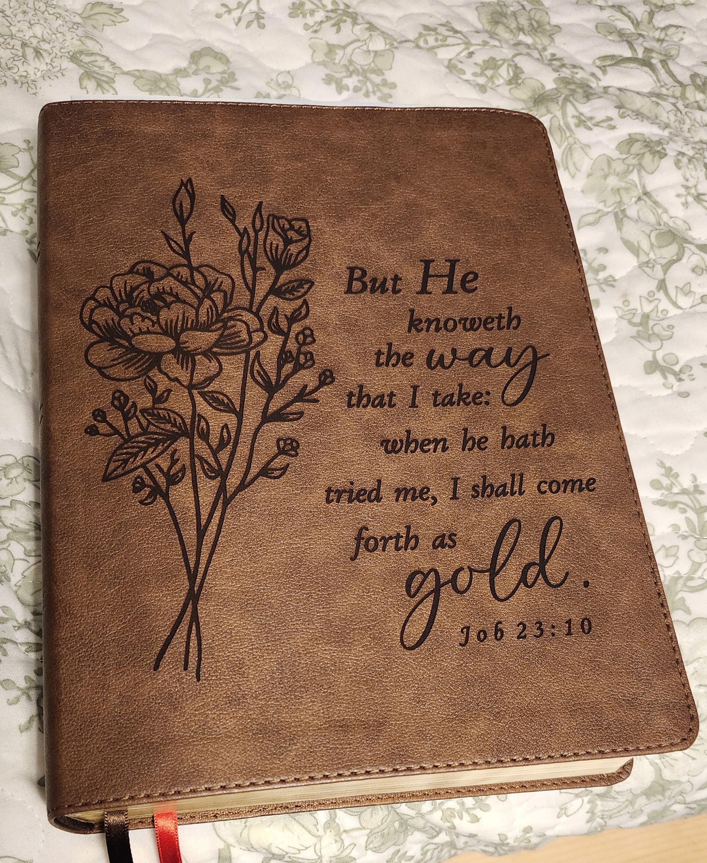 Personalized KJV Bible: Create Your Own Custom Engraved Design with a Designer, Large Print Red Letter Wide-Margin King James Holy Bible