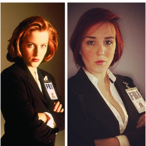 X FILES Dana Scully Badge ID Name Tag Card Costume Cosplay Prop ...