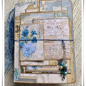 Junk Journal Digital Kit Blue Mementos Vintage Ephemera Kit - Etsy UK