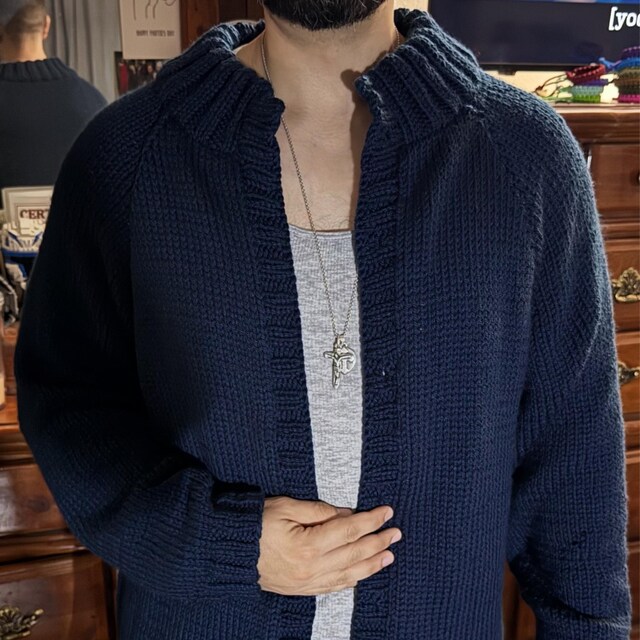 Spectacular Fair Isle Sweater Traditional Round Neck Drop Sleeve