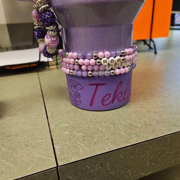 Charm A Forma Di Lettera Per Stanley Cup – Identificativo Con Moschettone – Regalo Accessorio Per Tazze - 2