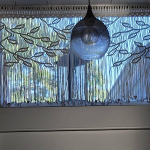 Monstera Macrame Leaves, Macrame Wall Hanging for Apartment, Modern Farmhouse Wall Decor, Mid Century Wall Accent, Botanical Green Wall Art