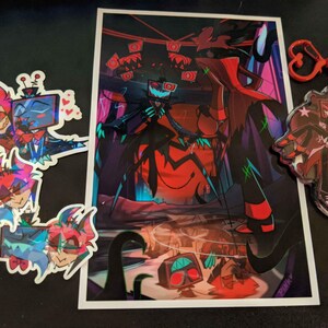 Hazbin Hotel Valentine's Ship Keychains (READ DESCRIPTION) - Etsy