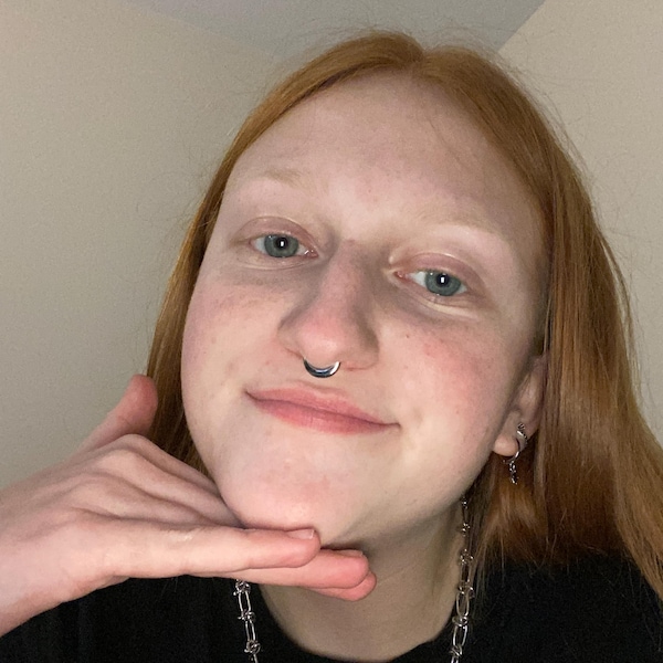 14K Solid Gold Marquise CZ Daith