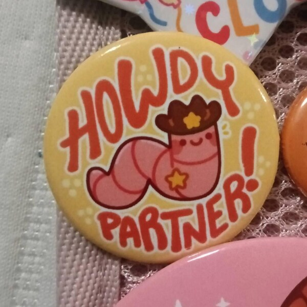 Cowboy Worm Buttons! 1.5