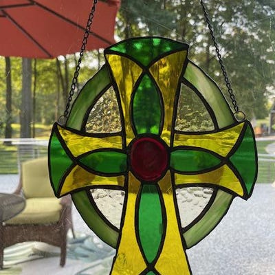 Honeycomb Spinner Stained Glass Pattern Etsy