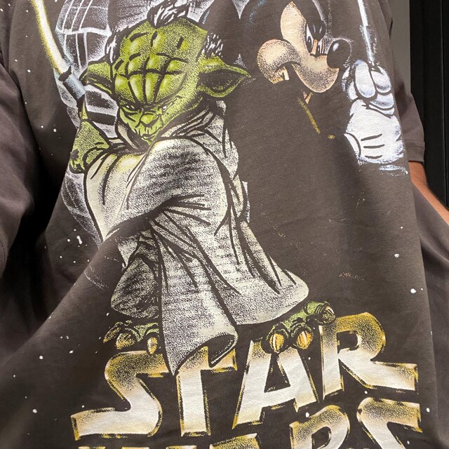 Oversized Star Wars Yoda Mickey Shirt | Vintage Disney Star Wars