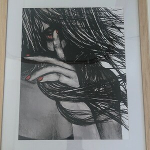 Lonely Woman Art Print, Minimal Sad Girl Art, Naked Lonely Girl Drawing