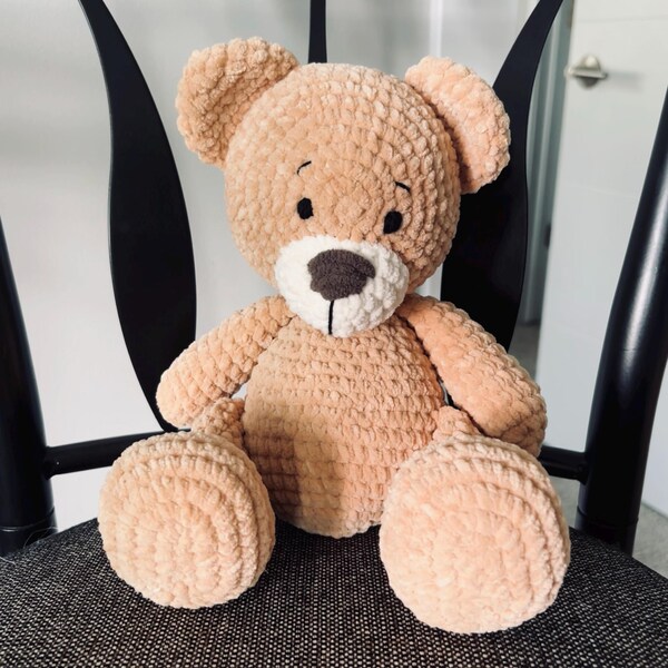 Amigurumi Teddy Bear Crochet Pattern, English Plushie PDF - Etsy