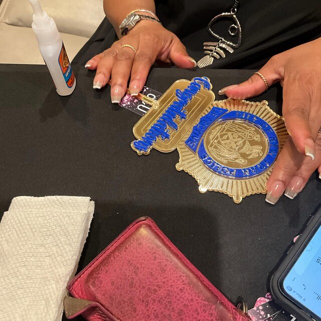 NYPD Gold Detective Badge Cake Topper | Promotional Party