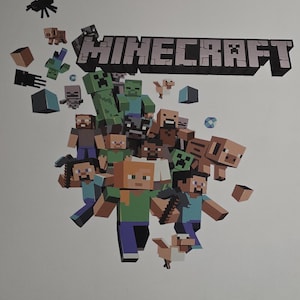 Adesivi Da Parete Minecraft Che Si Illuminano Al Buio - 200 Stelle + 8 Personaggi - Foto 7