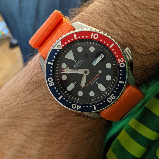 Nato strap orange sale