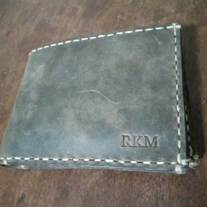 Handmade Leather Soccer Bifold Cool Men Long Wallet PERSONALIZED MONOG –  Feltify