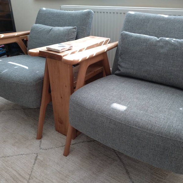 Small end of sofa table book case storage unit coffee table