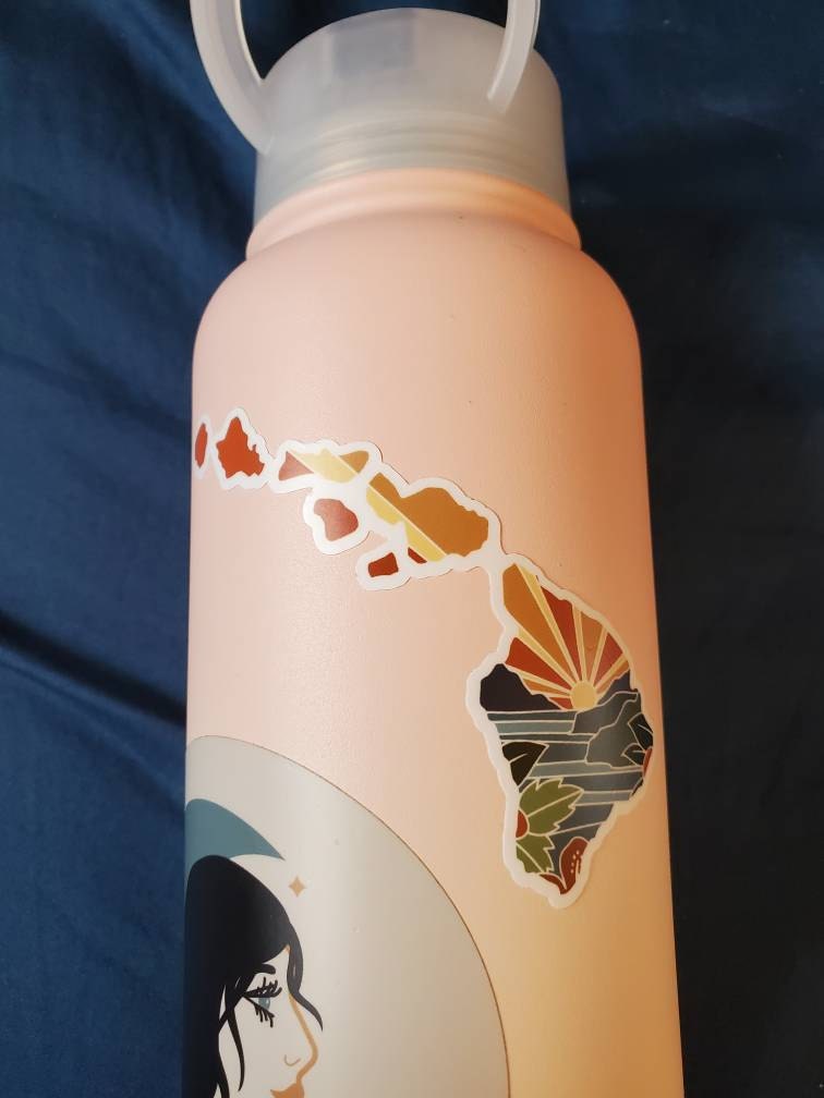 Hawaii Durable Sticker | High Quality Bumper Sticker | United States Vinyl Decal | Weatherproof Sticker | Water Bottle Sticker | 4&quot;