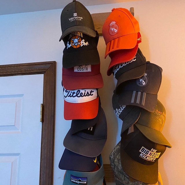 Single Sided 24 Pocket Baseball Cap Floor Hat Rack for 240 Hats