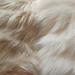 Cream Latte Faux Fur 2 Pile Tan Fur Beige Fur Cream - Etsy