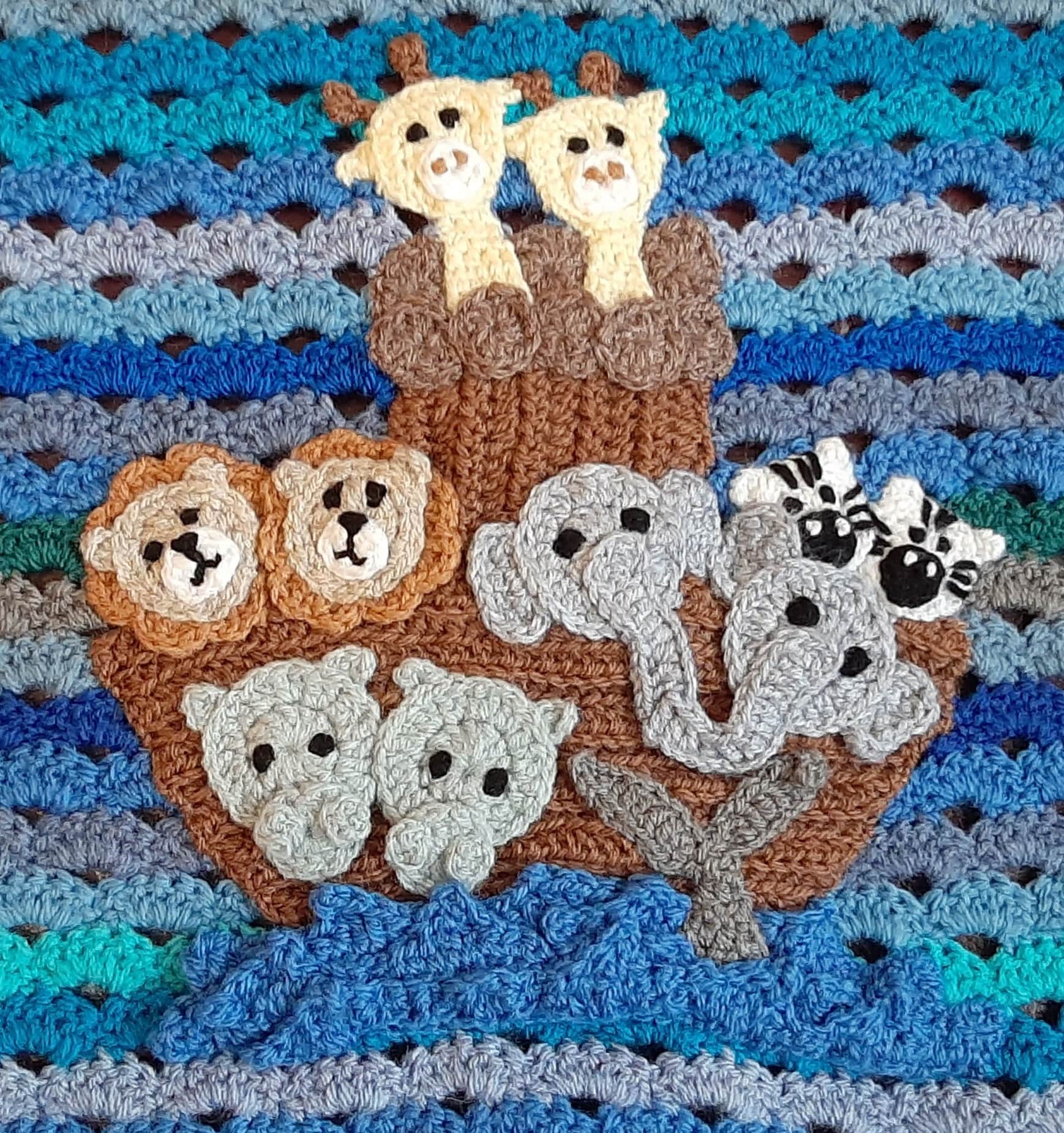 Crochet Pattern INSTANT PDF DOWNLOAD Noah's Ark Pattern Crochet