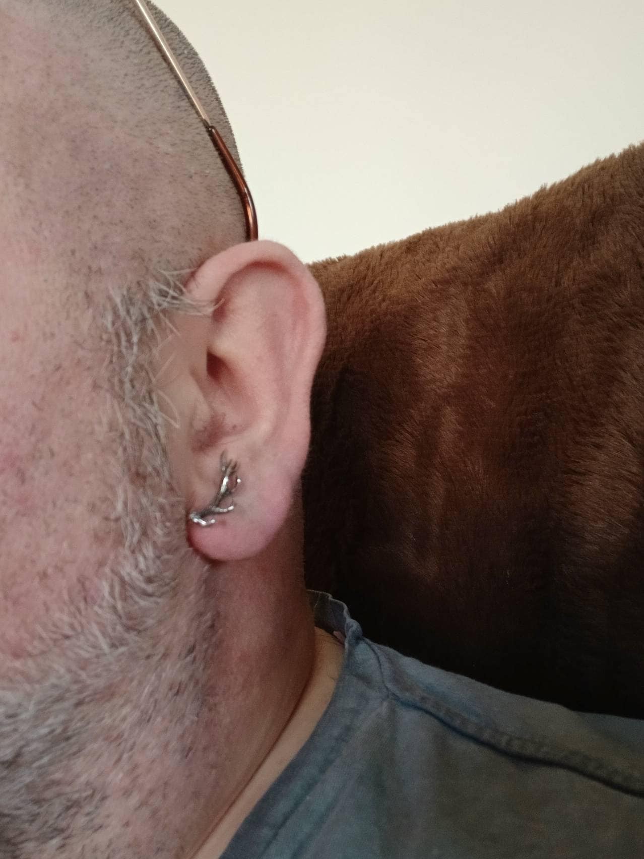 Sterling Silver Ear Cuff Earrings Antler Deer Earpin Boho Ear Crawler Wrap Earring Bohemian 925 Jewelry Gift Best Christmas Gift - FES006