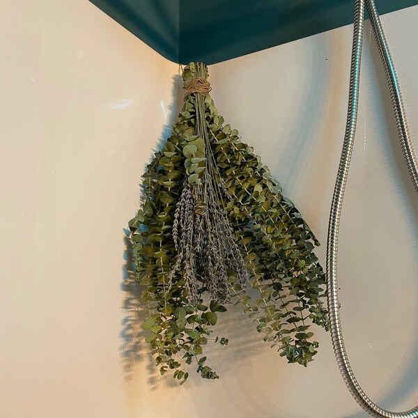 Eucalyptus + Lavender Shower Bunch| Eucalyptus Bouquet | Aromatherapy ...