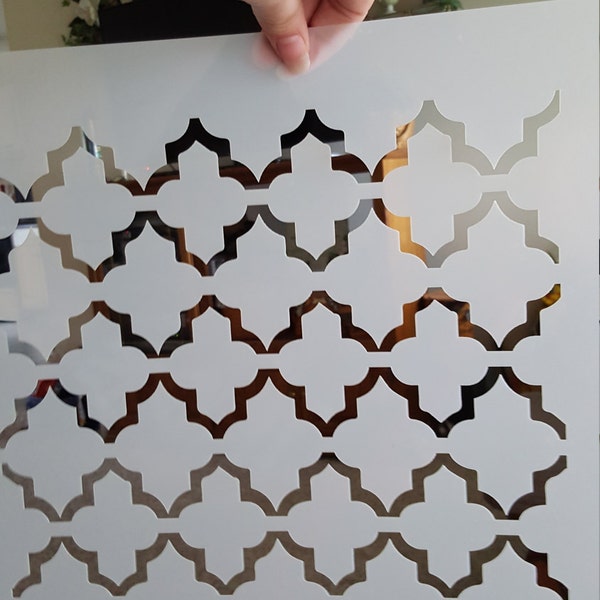 Moroccan Pattern Stencil for Furniture, Walls & Home Decor, Reusable ...