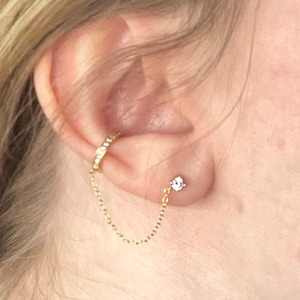Cross Tassel Chains Ear Cuff Earrings – Deadly Girl