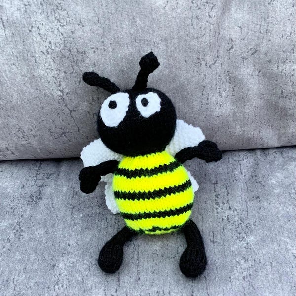 Bumble the Bee Toy Knitting Pattern PDF - Etsy