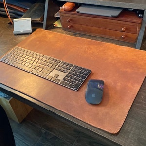 Horween Leder Tisch matte von natürlicher Farbe, Schützentisch Pad 13 Horween Leder Tisch matte von natürlicher Farbe, Schützentisch Pad 13