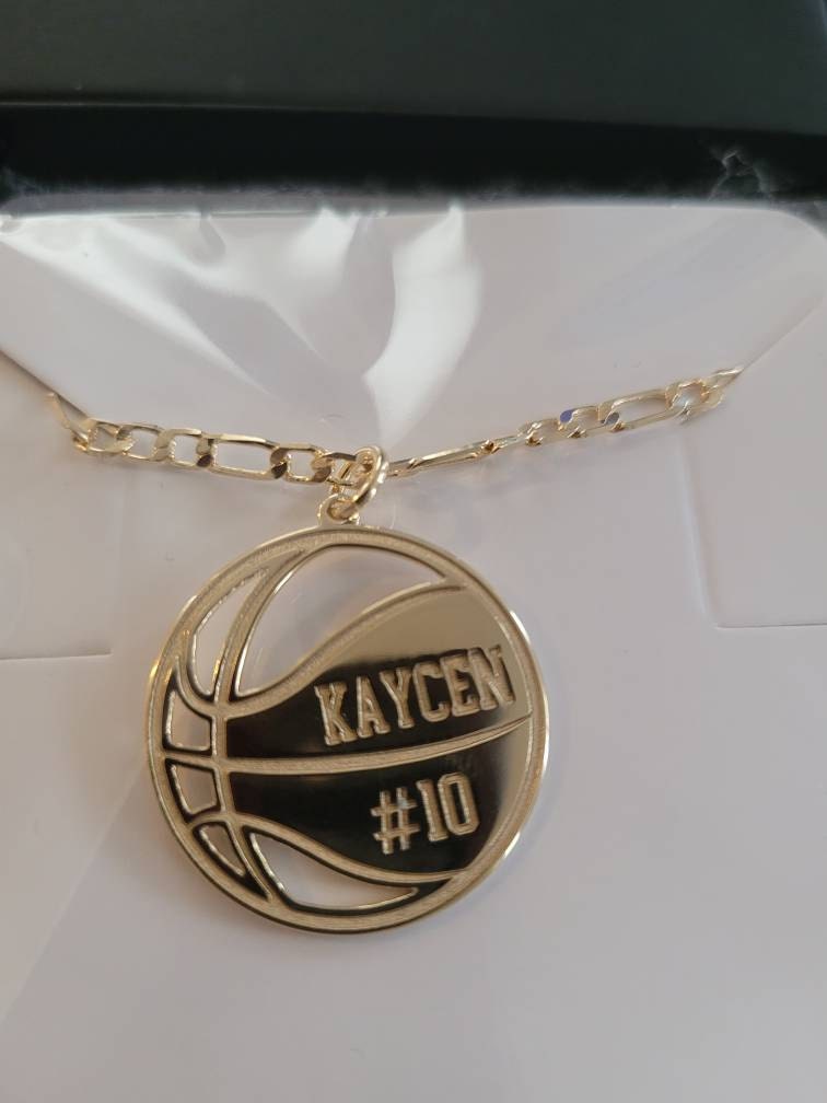 Custom Basketball Necklace, Basketball Necklace Personalized, Basketball Coach Gift, Basketball Player Gift, Basketball Pendant, Number Gift