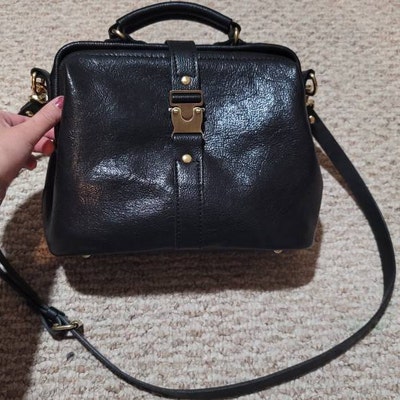 Dulles Doctor Bag-women's Cowhide Leather Handbag Handmade - Etsy